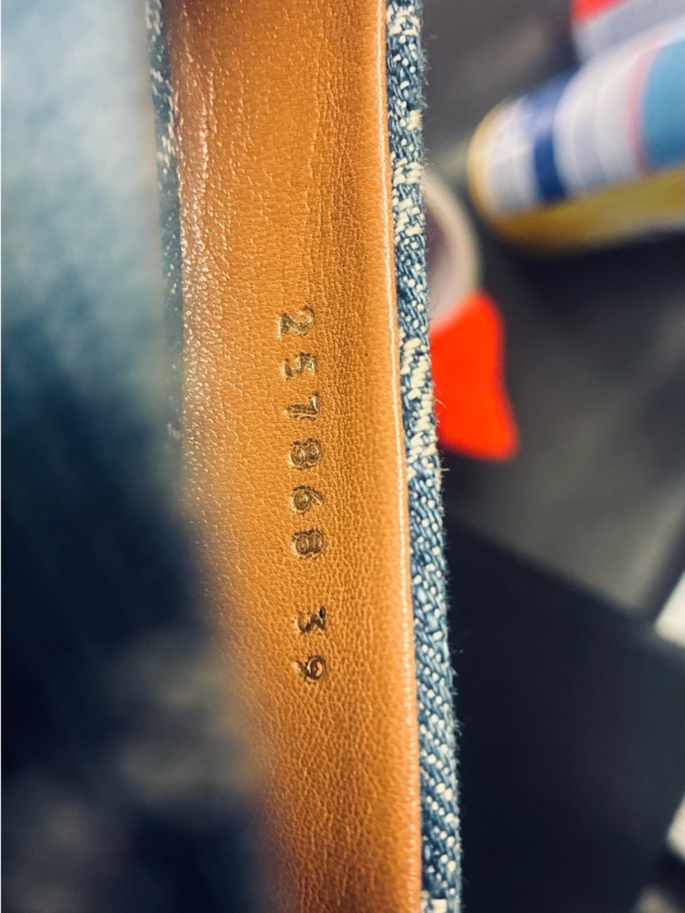 Gucci GG Monogram Peep Toe Blue Denim Horsebit Espadrille Wedges 39 Vintage - Picture 3 of 13